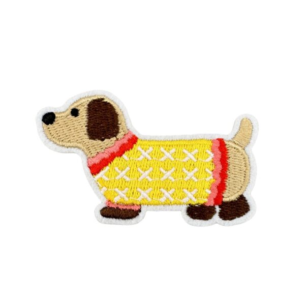 oly-4b32739aec09b0242fb20ad1f1c6317f Wholesale Stylish Embroidered Puppy Patch Polyester Decorative Applique