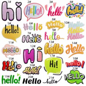 Hello hello cloth patch set 22 pieces