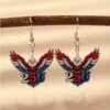 oly-4b39b2917365104ac801beb23266c480 Wholesale Acrylic Earrings Eagle Design US Independence Day 250th Anniversary Women Jewelry
