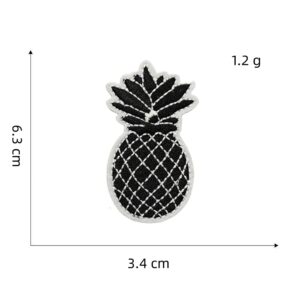Black and white series cloth stickers 13#