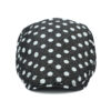 Wholesale Black Polka Dot Beret Hat Adjustable Breathable Summer Fashion Accessory