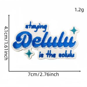 Blue english fabric patch #3