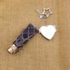 oly-4b6e5f272918afa451abd58accaa26fb Wholesale Lipstick Net Bag Keychain Silver Star Zinc Alloy Charm Fashion Accessory