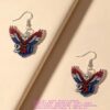 oly-4b70d86456ac3052b4cdbdfd7bb168e3 Wholesale Acrylic Earrings Eagle Design US Independence Day 250th Anniversary Women Jewelry