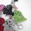 Wholesale Korean Velvet Rhinestone Ghost Keychain Trendy Bag Charm