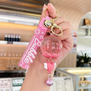 Oil-filled wind chime flower-pink / Single OPP bag packaging