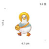 Wholesale Cute Yellow Duck Plush Self Adhesive Embroidery Patches 8 Pack for Clothing Bag Phone Case Decoration DIY Craft Supply
