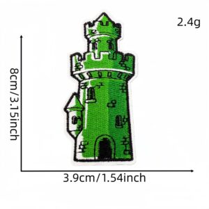Green series cloth sticker 5#
