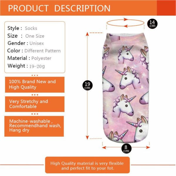 Wholesale Printed Polyester Casual Socks Non-Slip Everyday Wear