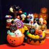 Wholesale Resin Halloween Miniature Scene Decor Clown Cat Pumpkin Design Gift for Home Decor