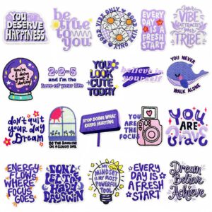 oly-4ba608e3ddd7b12b0401c1993b715488 Wholesale Inspirational Iron-On Embroidered Patch, Purple English Graffiti Letters, Craft Supply for DIY Accessories