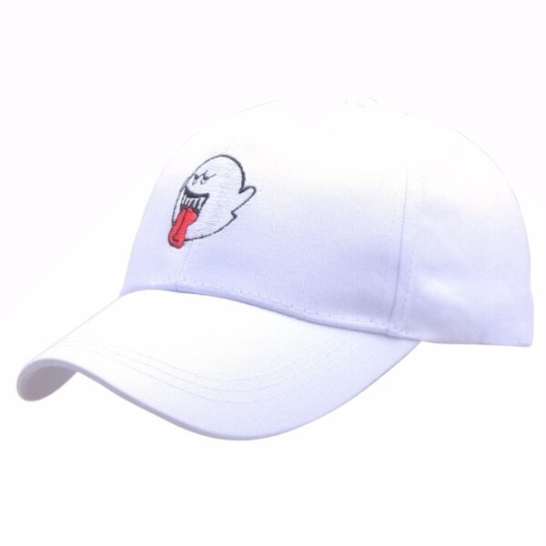 oly-4bb0fff1228a526eddf55804de89c70a Wholesale Embroidered Ghost Face Little Devil Baseball Cap, Trendy Fashion Accessory for Couples, Gift Ready
