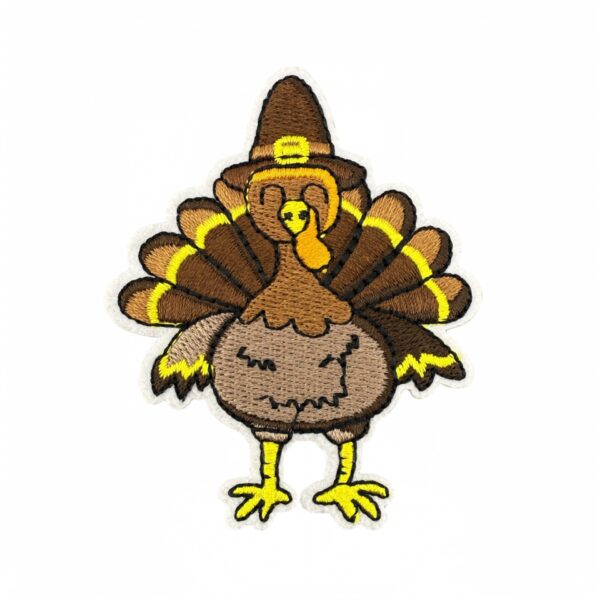 oly-4bb8a12e1a718975bed2df2df27f44b0 Wholesale Autumn Turkey Embroidered Patch Iron-On Applique for DIY Party Decor and Accessories