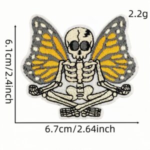 Cartoon skull cloth sticker 2 #