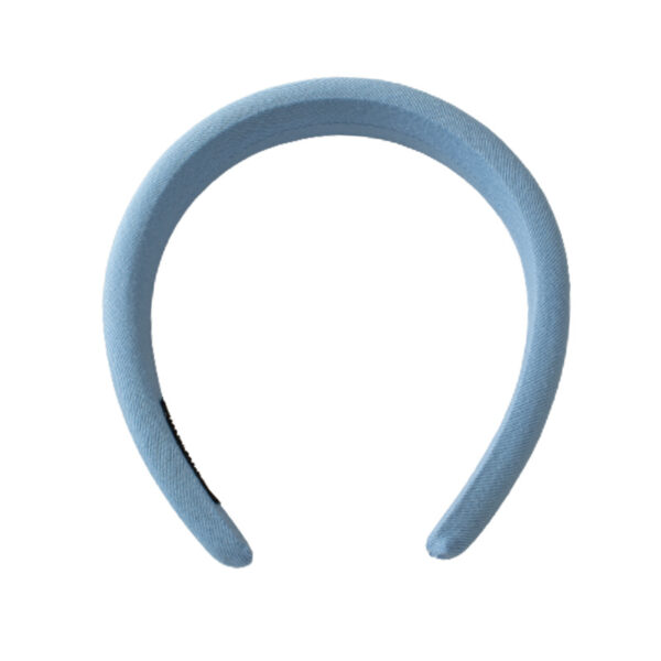 oly-4c1b695766cd8a38346dabd2d9ca6b4d Wholesale Cloth Hair Headband Korean Style Simple Design Sky Blue Everyday Fashion Accessory