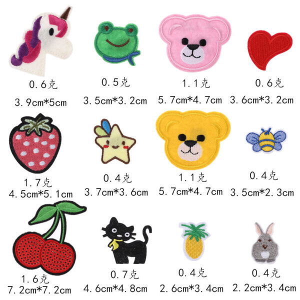 Wholesale Polyester Iron-On Embroidery Patches - Cute Floral Butterfly Designs for DIY Bag Decoration, Gift, Resale