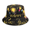 Wholesale Happy New Year Pattern Bucket Hat for Everyday Sun Protection