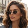 Wholesale Retro Metal Square Frame Sunglasses Trendy Fashion Accessory for Outdoor Vacation Gift