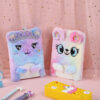 oly-4c6e5f6896033625dd2d222dc54741ea Wholesale Cute 3D Cat Ears Plush Notebook Decorative Journal Gift