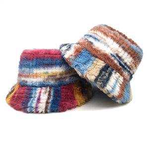 Wholesale Dopamine Tie Dye Gradient Bucket Hat Stylish Women's Fashion Accessory Gift