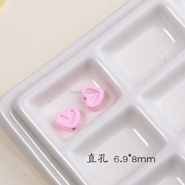 oly-4c7efbe1d0924830c57cc9f23efaaa48 Wholesale Alloy Heart Spacer Beads for DIY Keychain Accessory
