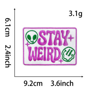 Hot melt adhesive on the back*stayweird*english letters