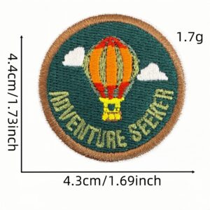 Cartoon round cloth sticker 6#