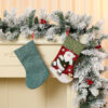 Wholesale Plush Cartoon Christmas Stocking Gift Bag Decorative Accessory Tree Hanging