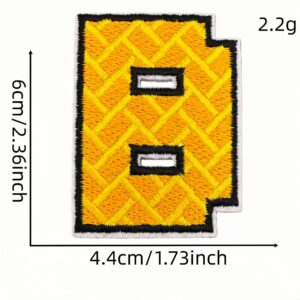 English alphabet cloth sticker b