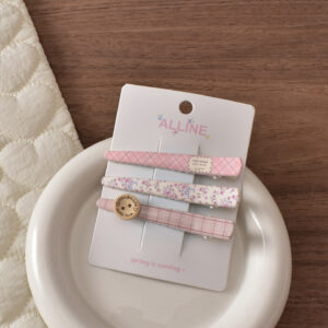 4# crushed flower long duckbill clip-3pcs