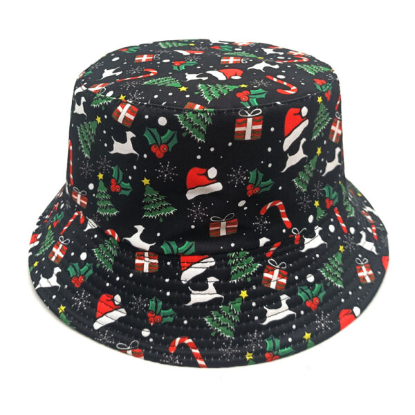 Wholesale Christmas Tree Snowflake Bucket Hat Trendy Outdoor Sun Protection Hat