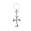 Wholesale European Style Cross Keychain Pendant Zinc Alloy Silver Fashion Accessory for Bags and Keys OLY Exclusive