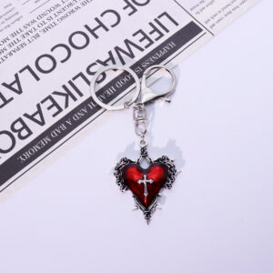 Red heart double buckle