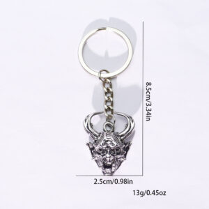 Devil mask keychain
