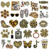 Wholesale Retro Cartoon Leopard Pattern Iron-on Embroidery Patch, Stylish Polyester Clothing Accessory Gift