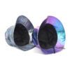 Wholesale PU Leather Holographic Fisherman Hat Sun Protection Wide Brim Flat Top Boutique Summer Hat for Men Women