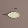 Wholesale French Lace Miniature Plate Zinc Alloy Spray Paint Decorative Accent Dollhouse Accessory for Resale