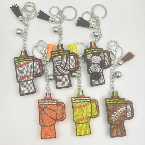 oly-4d0efb90db2b202ed65f023f1274ed15 Wholesale Zinc Alloy Rhinestone Keychain Rugby Keychain Wedding Gift