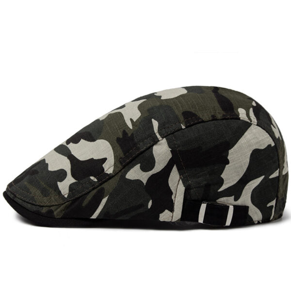 Wholesale Stylish Khaki Beret Summer Sunscreen Adjustable Cotton Linen Hat Boutique Resale