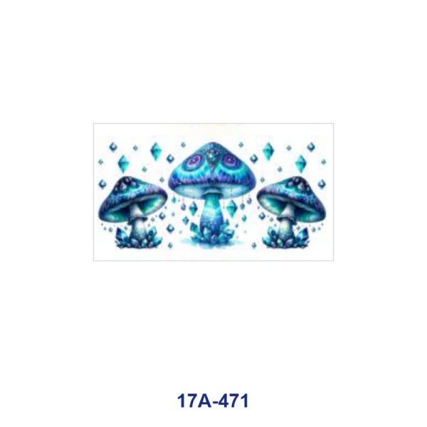 Wholesale 5pcs Hippie Tie Dye Mushroom Flower Crystal Heart Pixel Flame Leaf Mixed Decor Prints 16oz Cup UV DTF Wraps