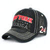 Wholesale Distressed Cotton Baseball Cap with English Letter Design Adjustable Sun Hat for Everyday Wear