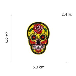 4# skull cloth stickers
