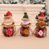 oly-4d565de7303c8696796448974ab0762b Wholesale Burlap Christmas Gift Bag Cartoon 3D Drawstring with Jingle Bell Holiday Decor