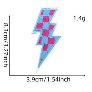 Plaid lightning cloth sticker 1 #