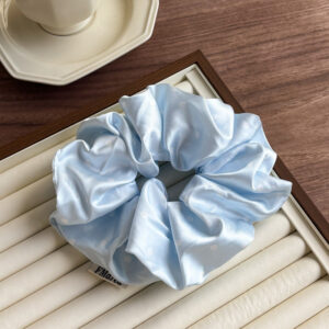 3#Blue circle white polka dots