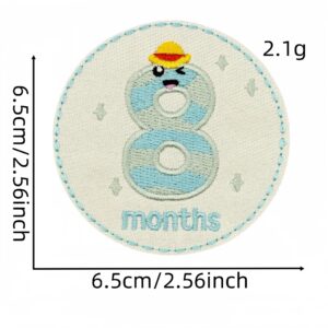 Cartoon round cloth sticker 8#