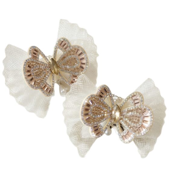 oly-4d73bea574b3d0bc4656a1eed675cb57 Wholesale Beaded Bowknot DIY Pendant with Rhinestone Cat Eye Beads Jewelry Accessory
