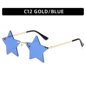 C12-dark blue pieces of gold frame