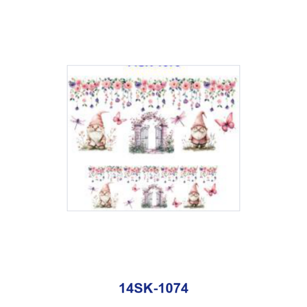 Wholesale 2/4/8pcs Watercolor Cute Fairy Animal Floral Print Mini Cup Keychain Sticker