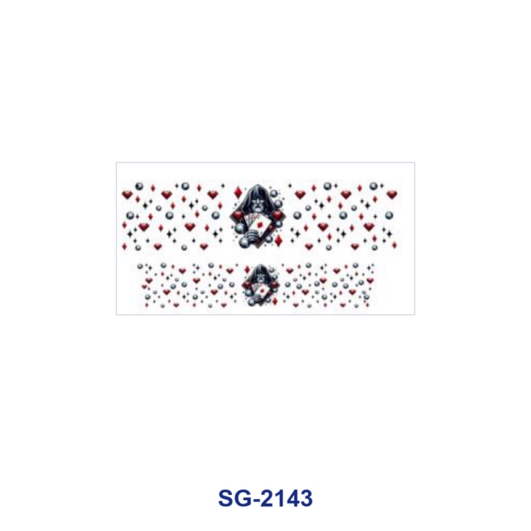 oly-4d8b6a568795a835a1df1c90f5d75004 Wholesale 8pcs Mixed Vintage Poker Bow Graphic Print 3oz Cup Stickers Wrap